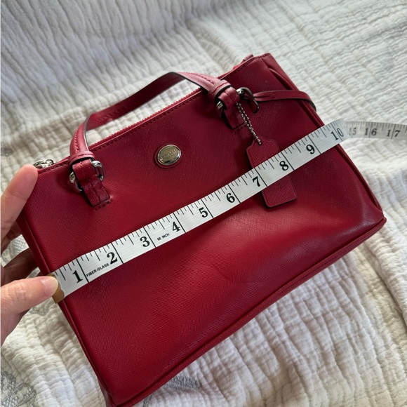 Coach Red Leather Mini Satchel – Classic Design - Picture 13 of 16